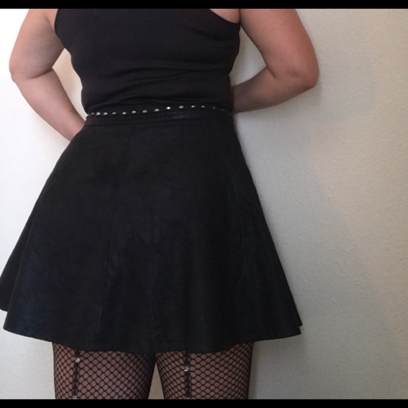 Harley Davidson Black Skirt Goat Skin Leather - Picture 2 of 8